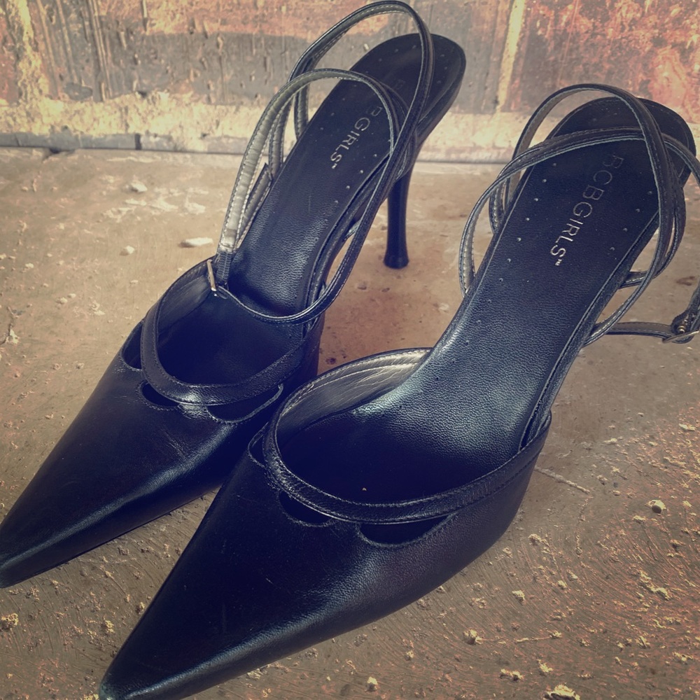 BCBG Black Pointed Heels